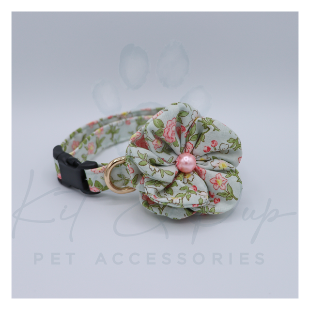 Rose Garden Flower Pet Collar